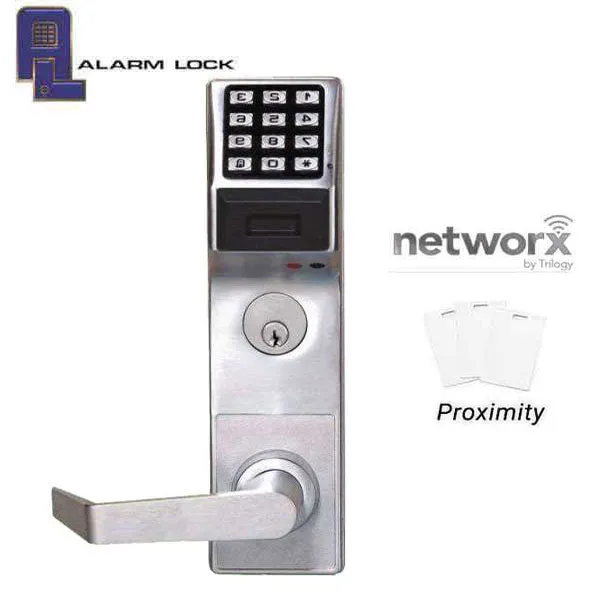 Alarm Lock Trilogy - ETPDN - For Exit Panic Hardware  - Networx - Sargent - 26D - Satin Chrome