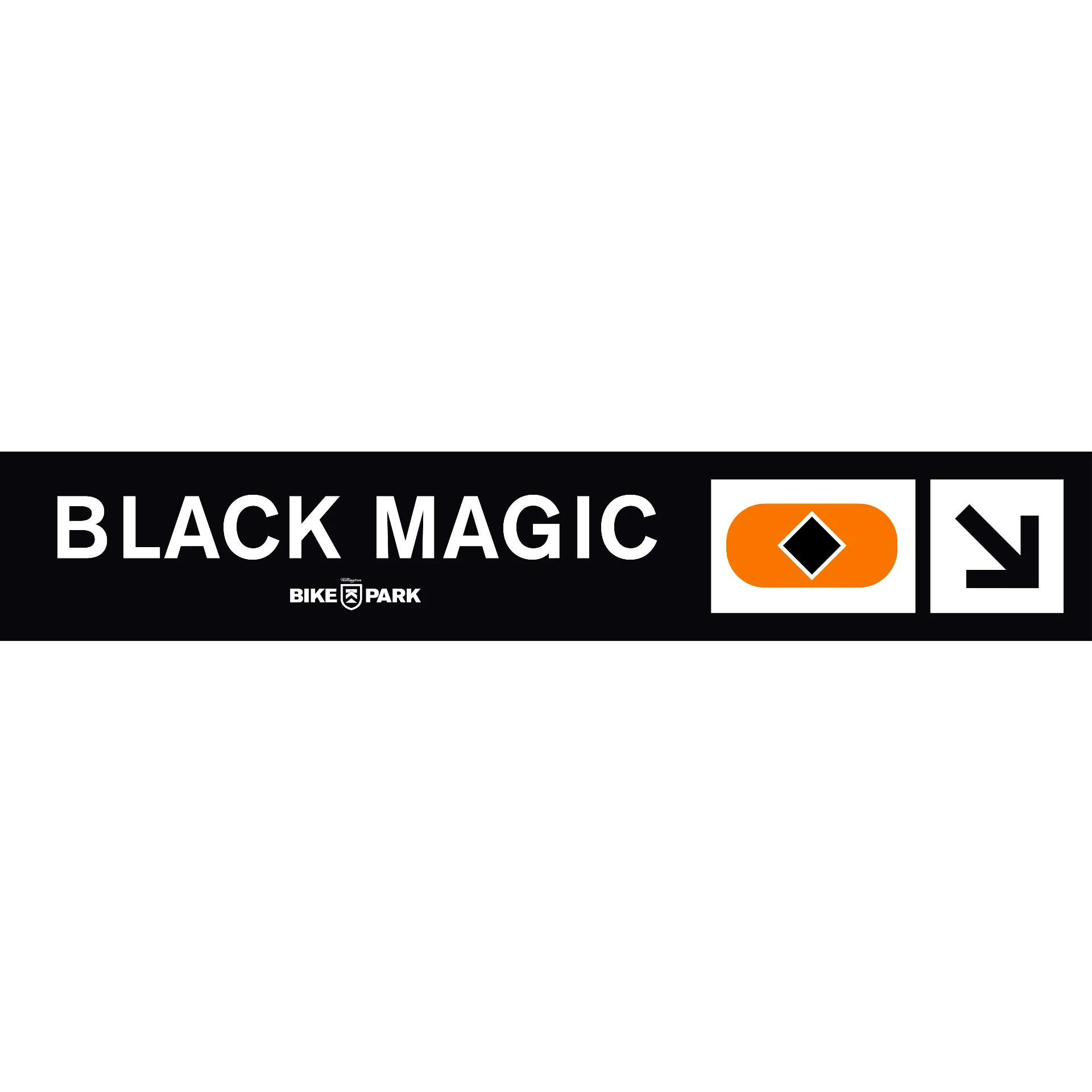 Black Magic Mountain Bike Trail Sign
