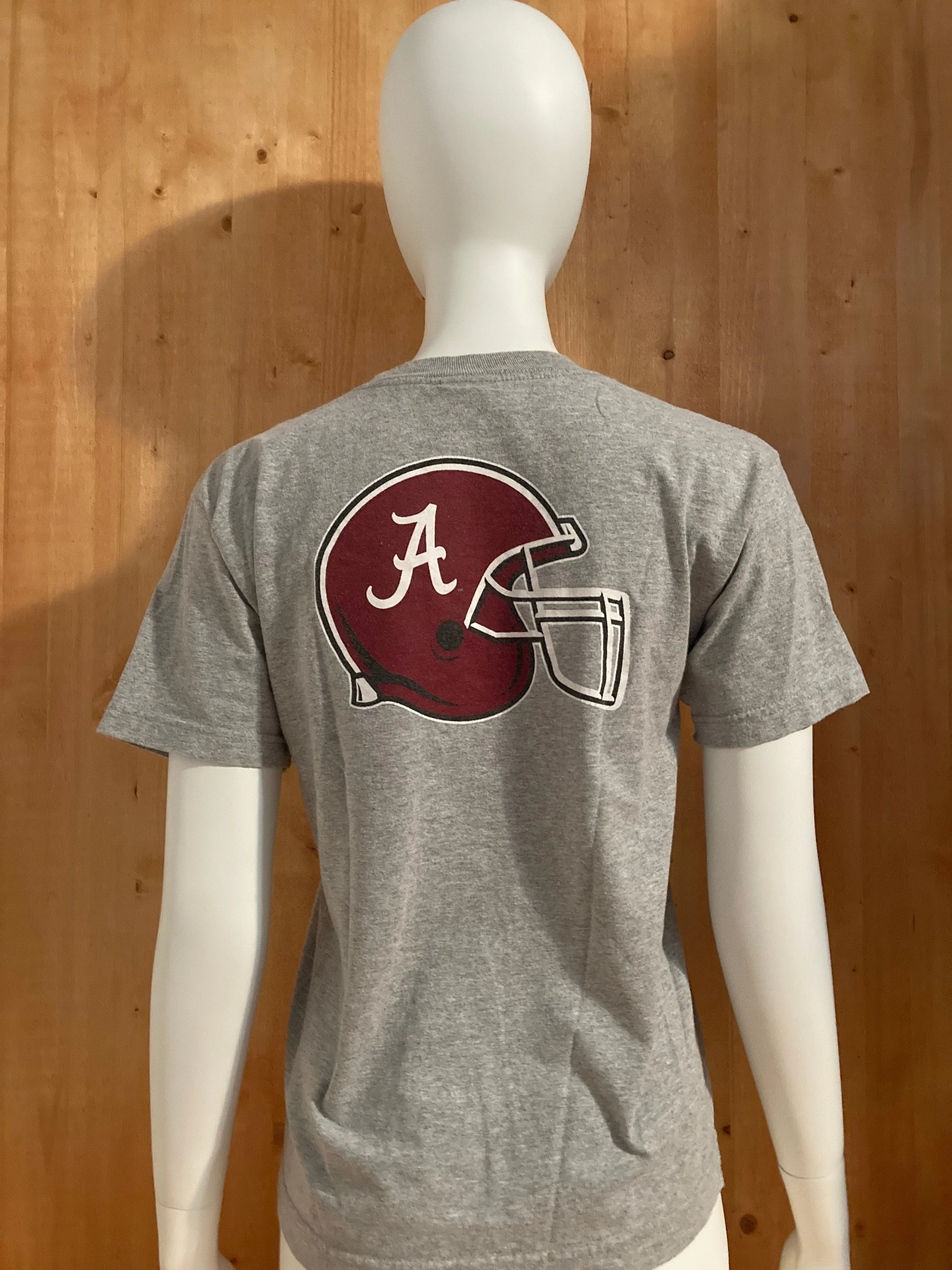 NIKE "ALABAMA FOOTBALL" Graphic Print Kids Youth Unisex T-Shirt Tee Shirt L Lrg Large Gray Shirt