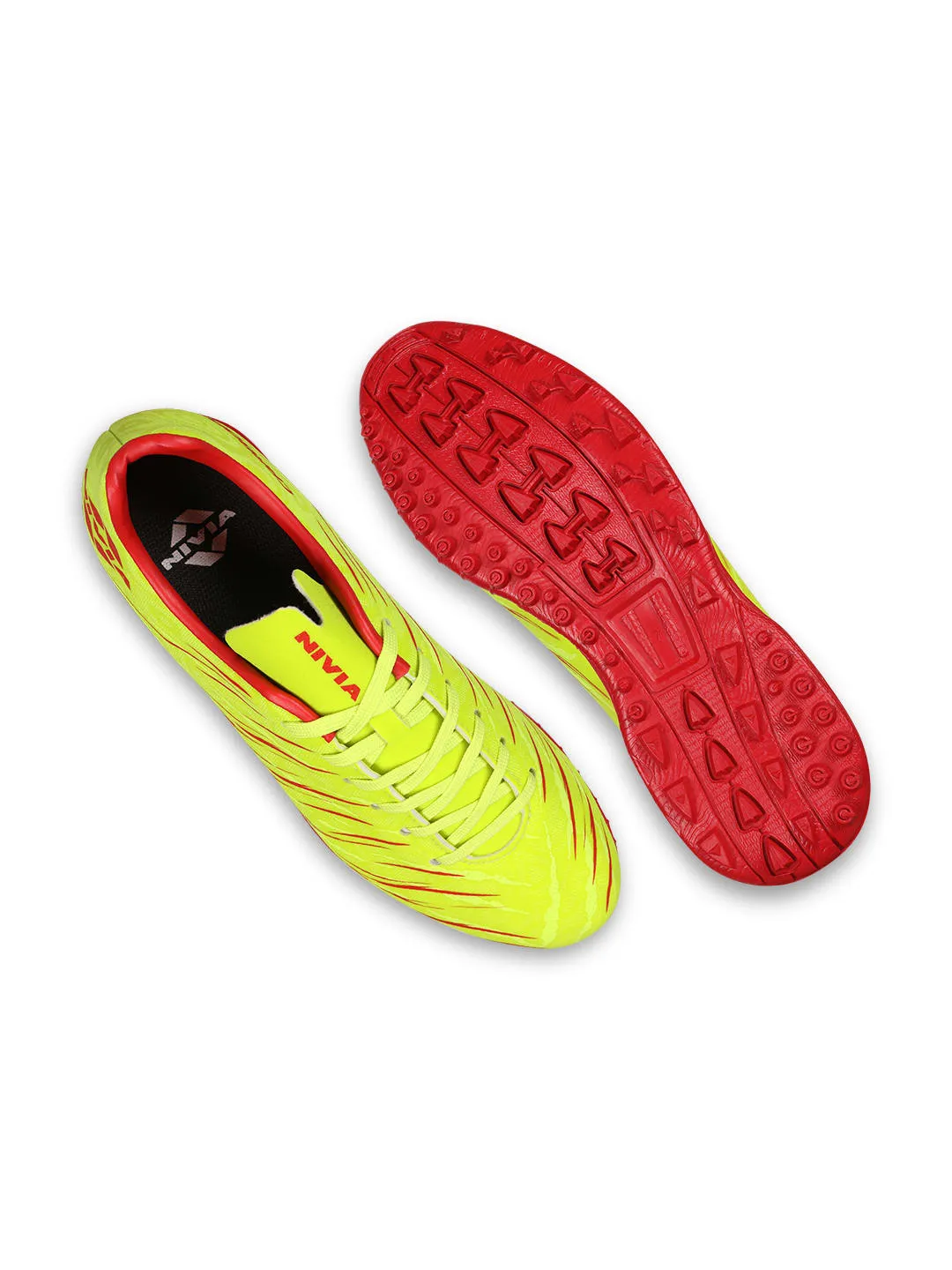 Nivia Carbonite 6.0 Turf Shoes For Men. (Sulphur Green)