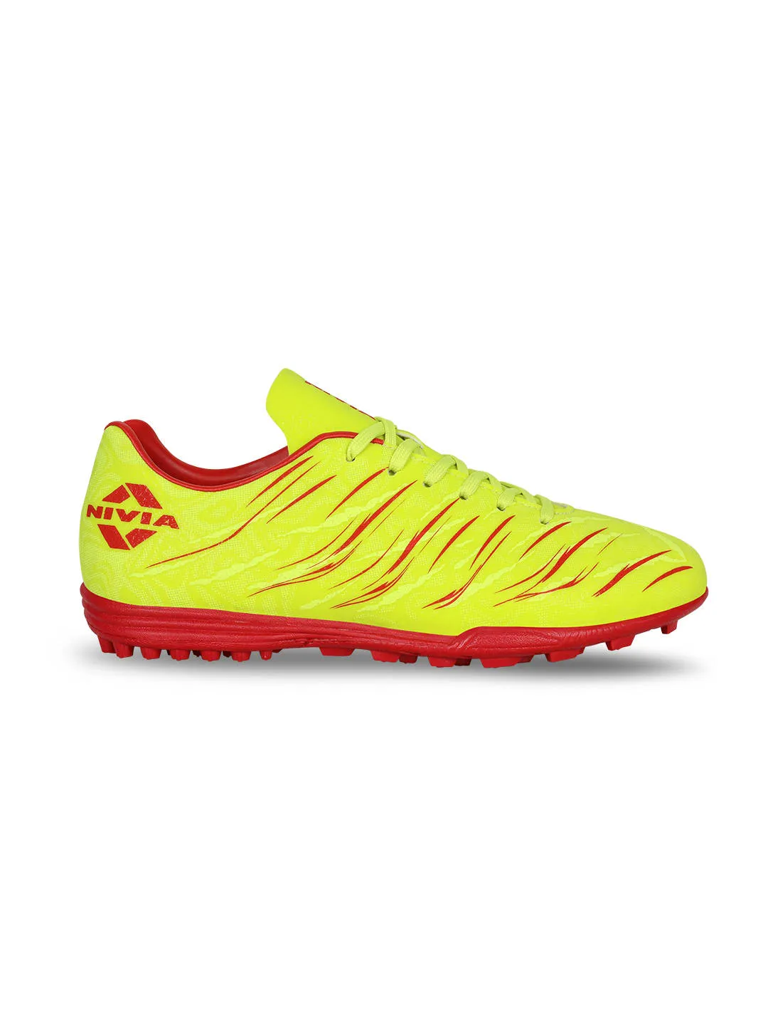 Nivia Carbonite 6.0 Turf Shoes For Men. (Sulphur Green)