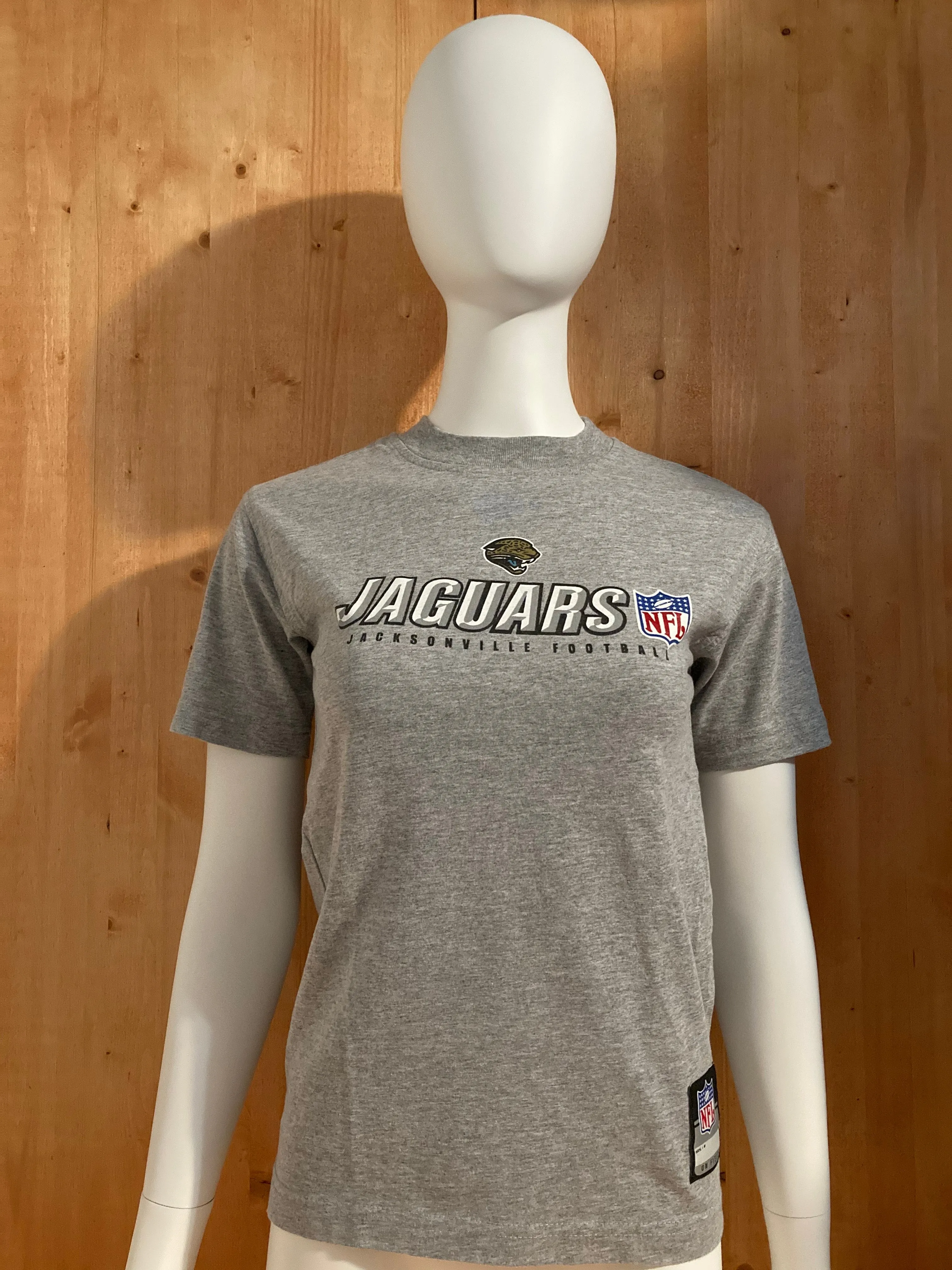 REEBOK "JACKSONVILLE JAGUARS " NFL FOOTBALL Graphic Print Kids Youth Unisex T-Shirt Tee Shirt M Medium MD Gray Shirt