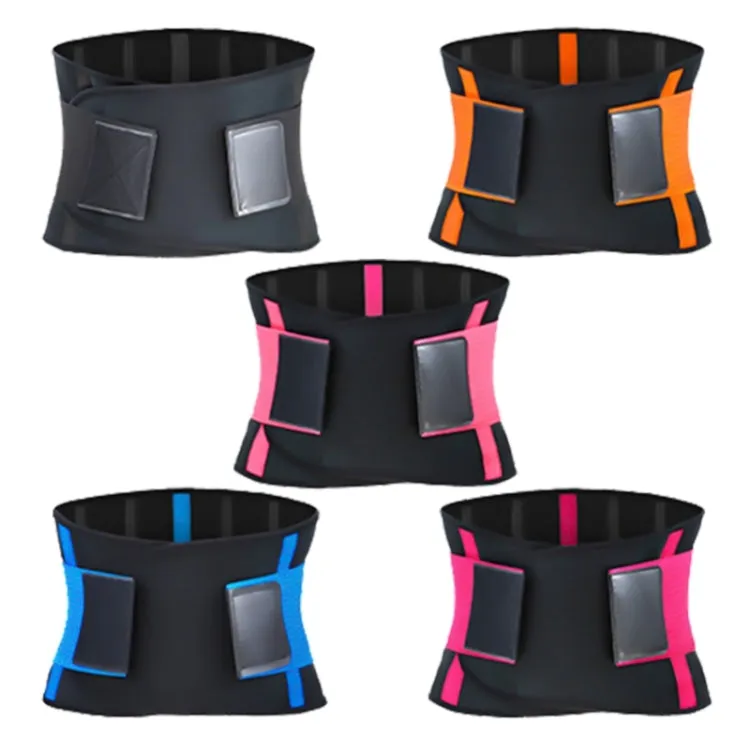 SBR Neoprene Sports Protective Gear Support Waist Protection Belt, Size:XS(Pink)