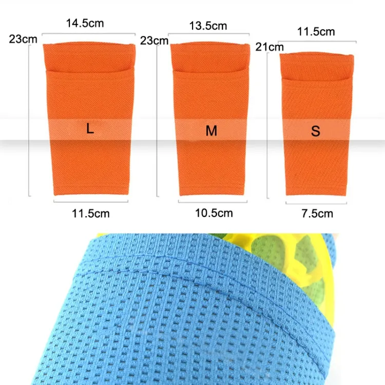 Sweat-Absorbing Breathable Insert Socks Calf Guard Socks Football Protective Gear(White S)